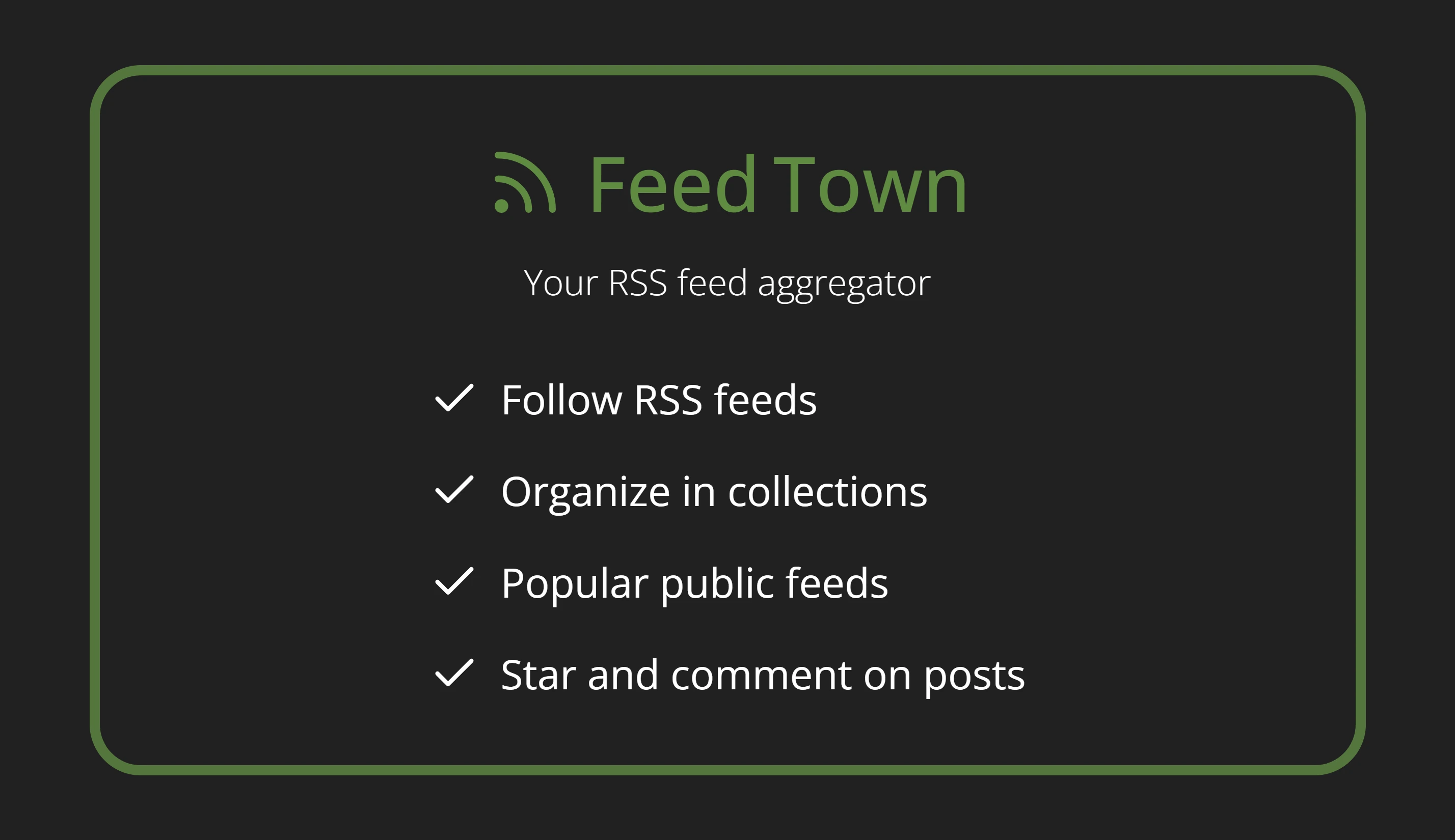 Feed Town