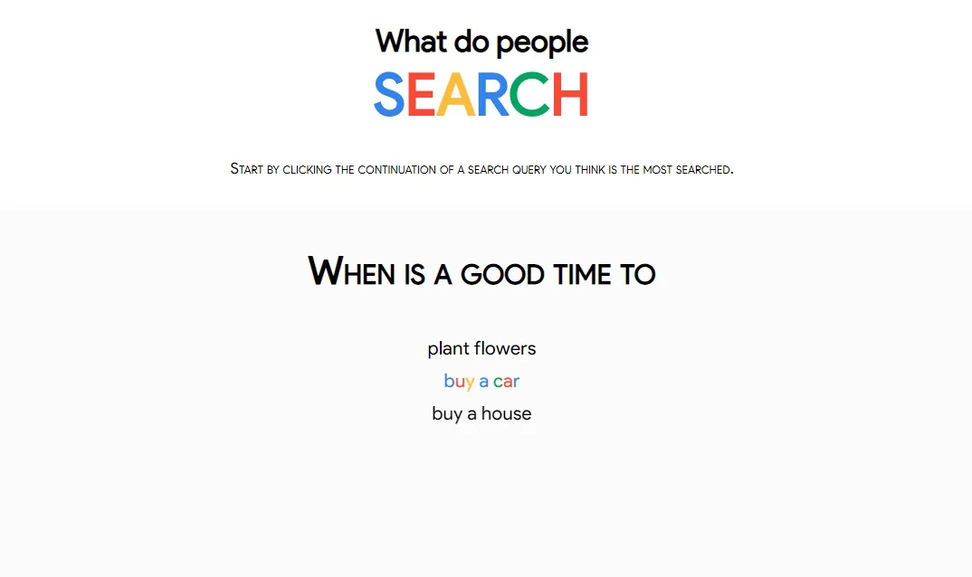 What do people search